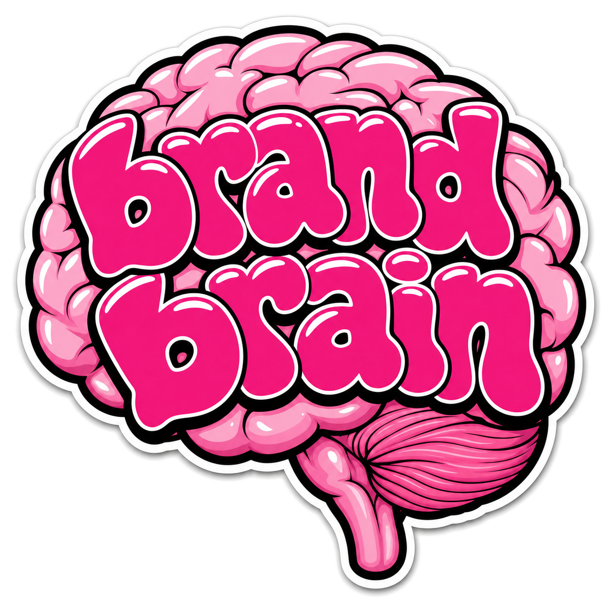 Brand Brain sticker